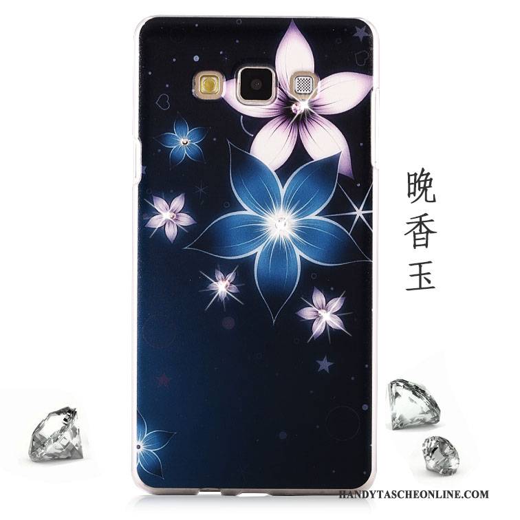 Hülle Samsung Galaxy A8 Strass Lila Handyhüllen, Case Samsung Galaxy A8 Schutz Schwer Mesh
