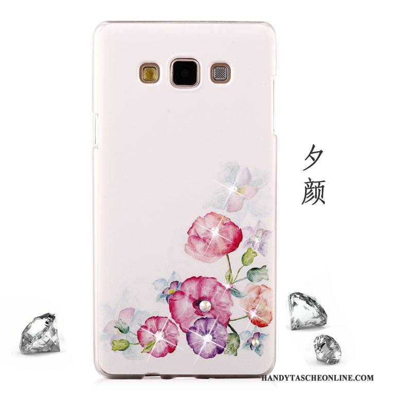 Hülle Samsung Galaxy A8 Strass Lila Handyhüllen, Case Samsung Galaxy A8 Schutz Schwer Mesh