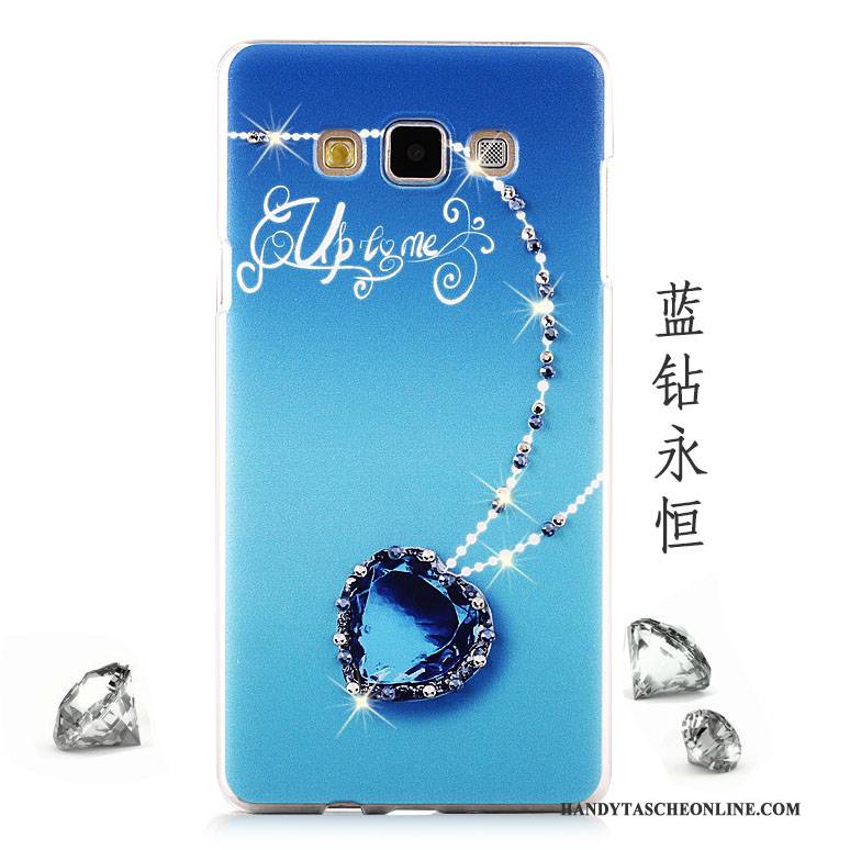 Hülle Samsung Galaxy A8 Strass Lila Handyhüllen, Case Samsung Galaxy A8 Schutz Schwer Mesh