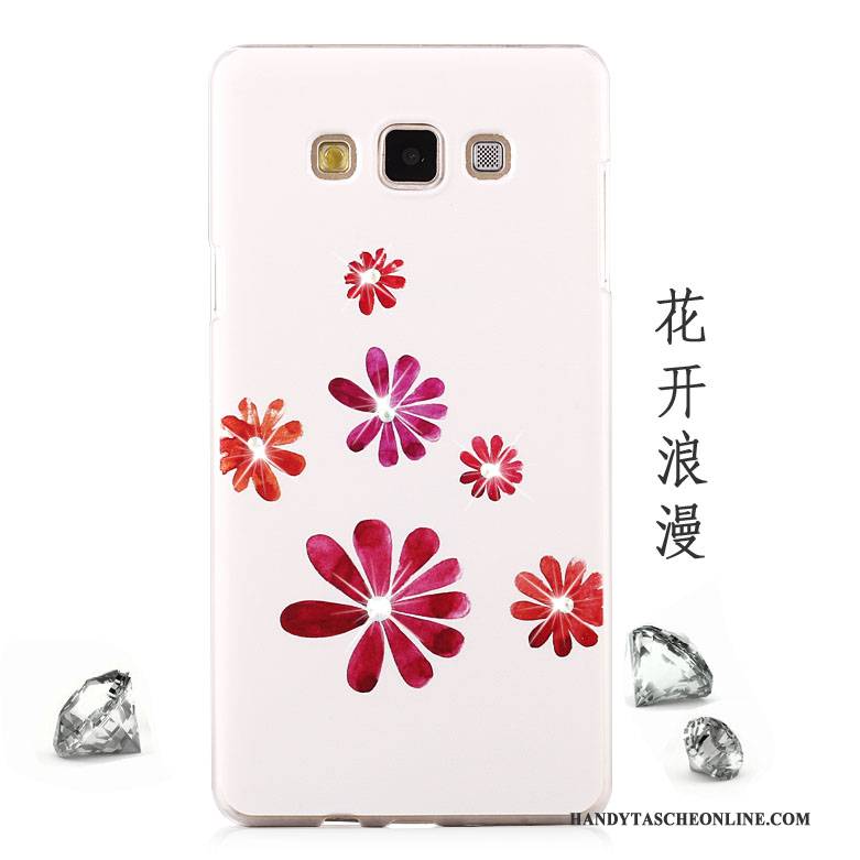 Hülle Samsung Galaxy A8 Strass Lila Handyhüllen, Case Samsung Galaxy A8 Schutz Schwer Mesh