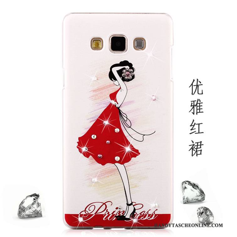 Hülle Samsung Galaxy A8 Strass Lila Handyhüllen, Case Samsung Galaxy A8 Schutz Schwer Mesh