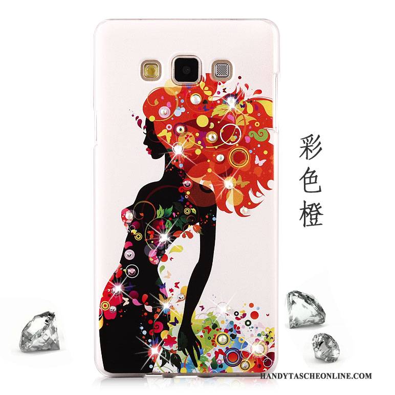 Hülle Samsung Galaxy A8 Strass Lila Handyhüllen, Case Samsung Galaxy A8 Schutz Schwer Mesh