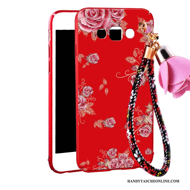 Hülle Samsung Galaxy A8 Taschen Neu Trend, Case Samsung Galaxy A8 Schutz Handyhüllen Rot
