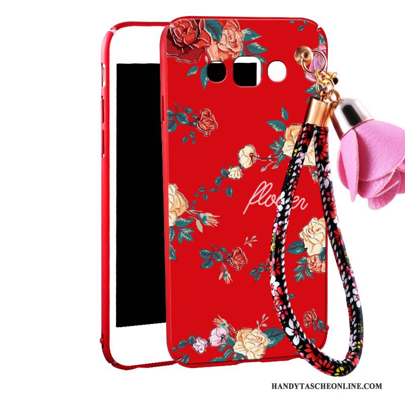 Hülle Samsung Galaxy A8 Taschen Neu Trend, Case Samsung Galaxy A8 Schutz Handyhüllen Rot