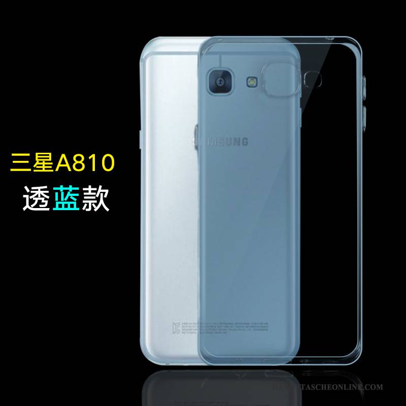 Hülle Samsung Galaxy A8 Weiche Anti-sturz Einfach, Case Samsung Galaxy A8 Silikon Handyhüllen Lila