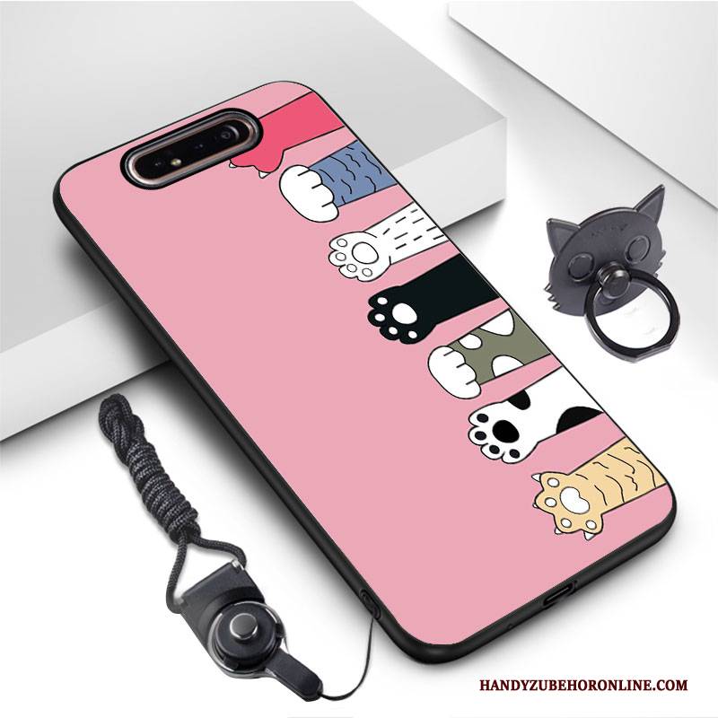 Hülle Samsung Galaxy A80 Kreativ Grün Handyhüllen, Case Samsung Galaxy A80 Schutz Trend Nubuck