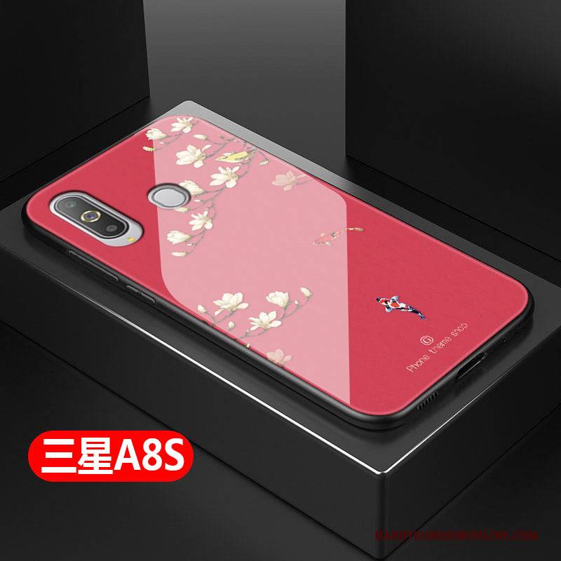 Hülle Samsung Galaxy A8s Taschen Blau Frisch, Case Samsung Galaxy A8s Schutz Kunst Einfach