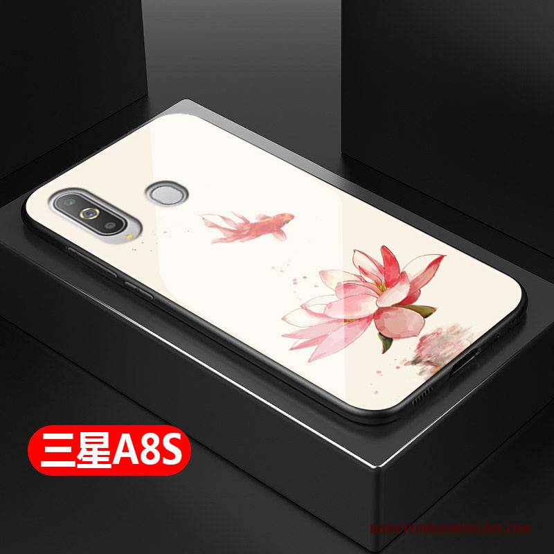 Hülle Samsung Galaxy A8s Taschen Blau Frisch, Case Samsung Galaxy A8s Schutz Kunst Einfach