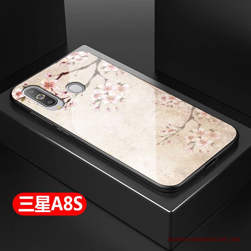 Hülle Samsung Galaxy A8s Taschen Blau Frisch, Case Samsung Galaxy A8s Schutz Kunst Einfach