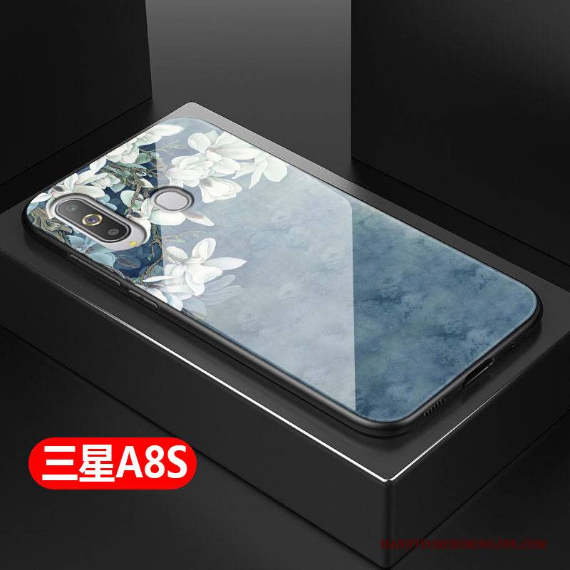 Hülle Samsung Galaxy A8s Taschen Blau Frisch, Case Samsung Galaxy A8s Schutz Kunst Einfach