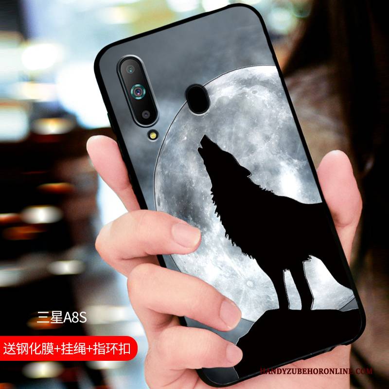 Hülle Samsung Galaxy A8s Taschen Trendmarke Persönlichkeit, Case Samsung Galaxy A8s Silikon Blau Handyhüllen