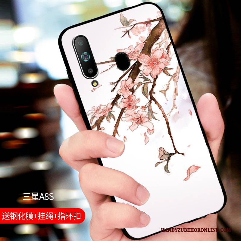 Hülle Samsung Galaxy A8s Taschen Trendmarke Persönlichkeit, Case Samsung Galaxy A8s Silikon Blau Handyhüllen