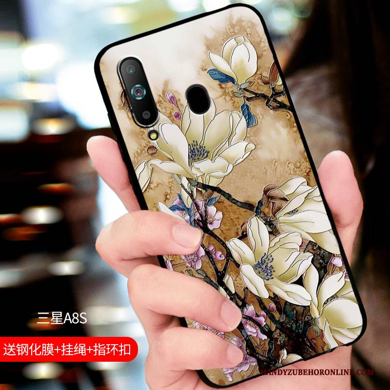 Hülle Samsung Galaxy A8s Taschen Trendmarke Persönlichkeit, Case Samsung Galaxy A8s Silikon Blau Handyhüllen
