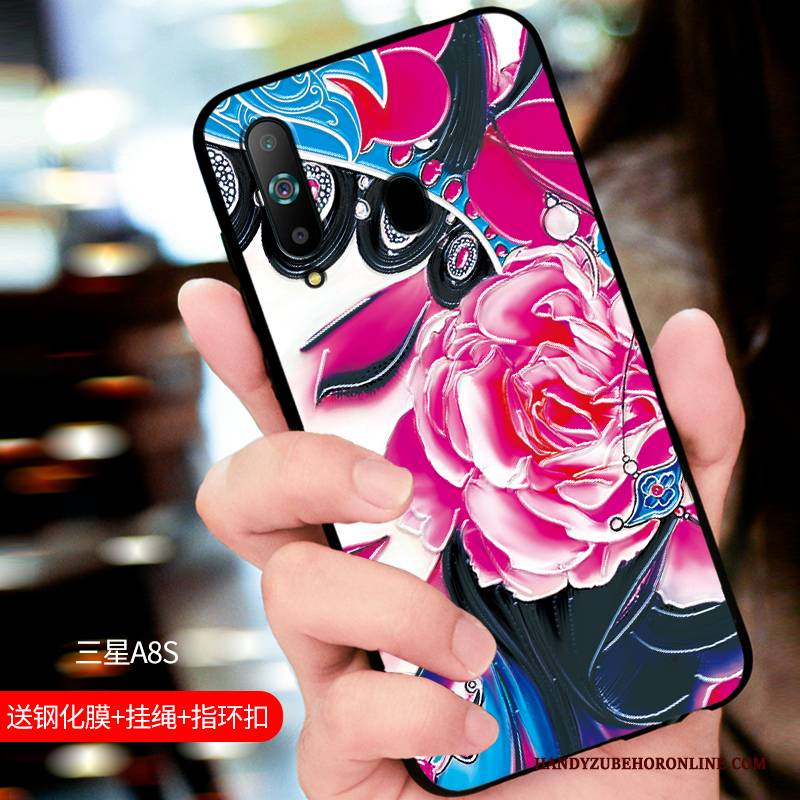 Hülle Samsung Galaxy A8s Taschen Trendmarke Persönlichkeit, Case Samsung Galaxy A8s Silikon Blau Handyhüllen