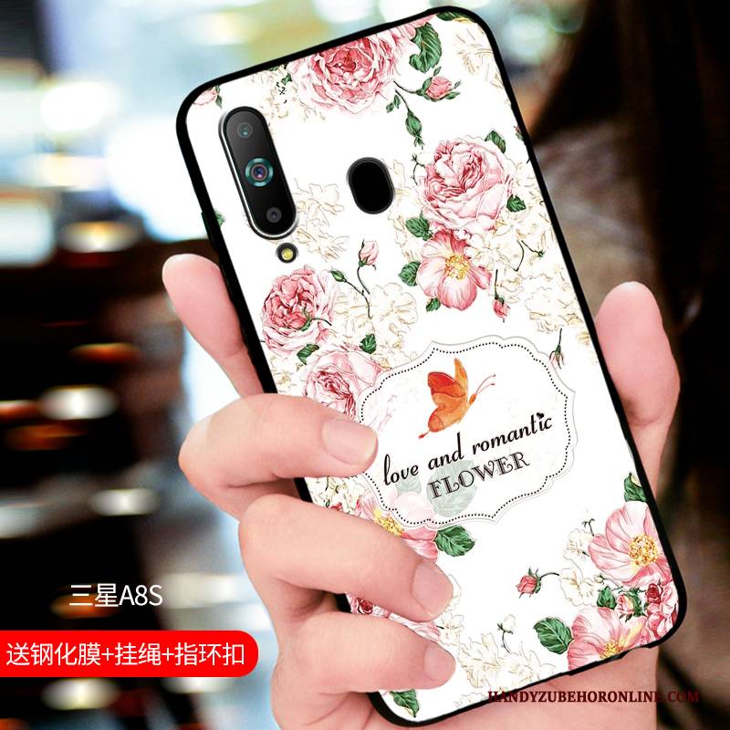 Hülle Samsung Galaxy A8s Taschen Trendmarke Persönlichkeit, Case Samsung Galaxy A8s Silikon Blau Handyhüllen