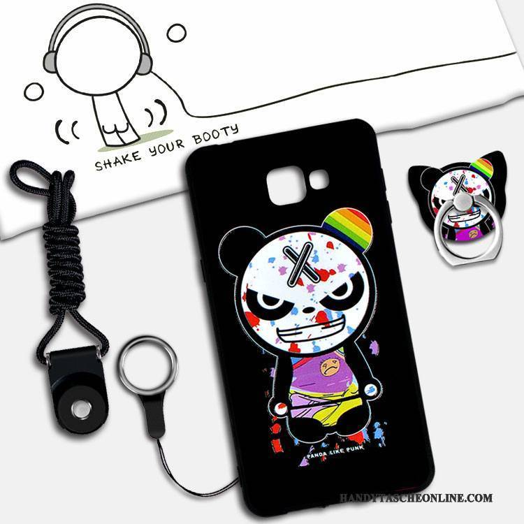 Hülle Samsung Galaxy A9 Weiche Anti-sturz Nubuck, Case Samsung Galaxy A9 Karikatur Grün Lichtfarbe