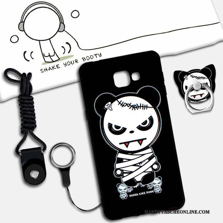 Hülle Samsung Galaxy A9 Weiche Anti-sturz Nubuck, Case Samsung Galaxy A9 Karikatur Grün Lichtfarbe