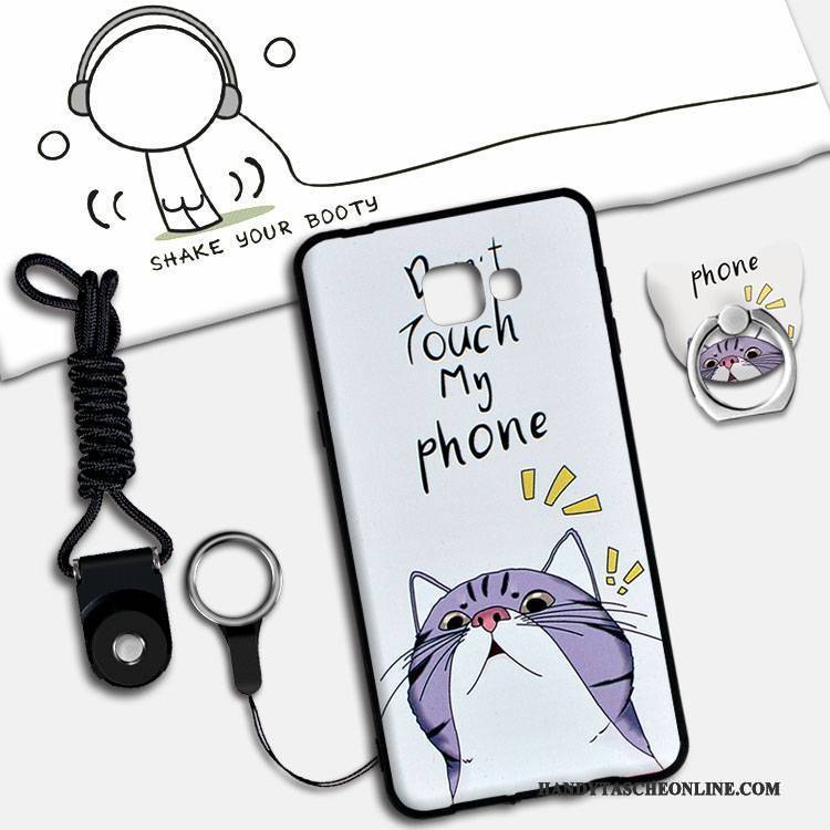 Hülle Samsung Galaxy A9 Weiche Anti-sturz Nubuck, Case Samsung Galaxy A9 Karikatur Grün Lichtfarbe