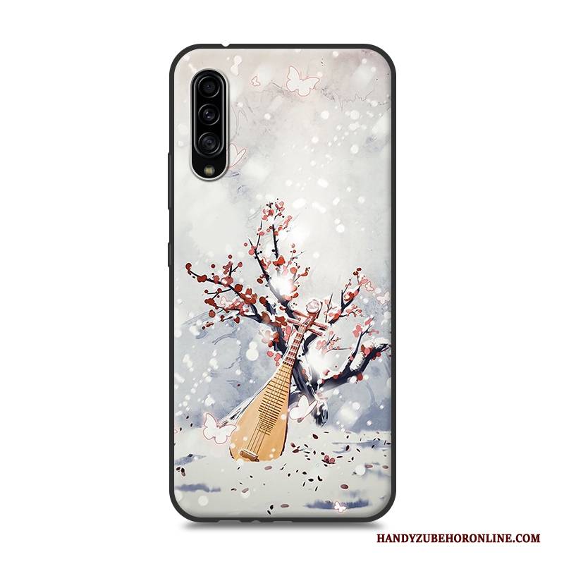 Hülle Samsung Galaxy A90 5g Silikon Persönlichkeit Handyhüllen, Case Samsung Galaxy A90 5g Schutz Chinesische Art Rosa
