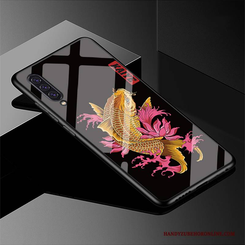 Hülle Samsung Galaxy A90 5g Weiche Schwarz Glas, Case Samsung Galaxy A90 5g Schutz Angepasst Schwer