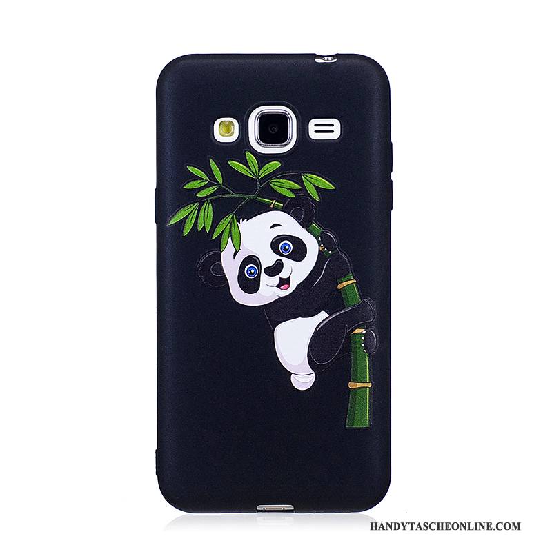 Hülle Samsung Galaxy J3 2016 Prägung Trend Handyhüllen, Case Samsung Galaxy J3 2016 Gemalt Blau