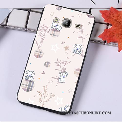 Hülle Samsung Galaxy J3 2016 Schutz Handyhüllen Schwarz, Case Samsung Galaxy J3 2016 Weiche Hängende Verzierungen Anti-sturz