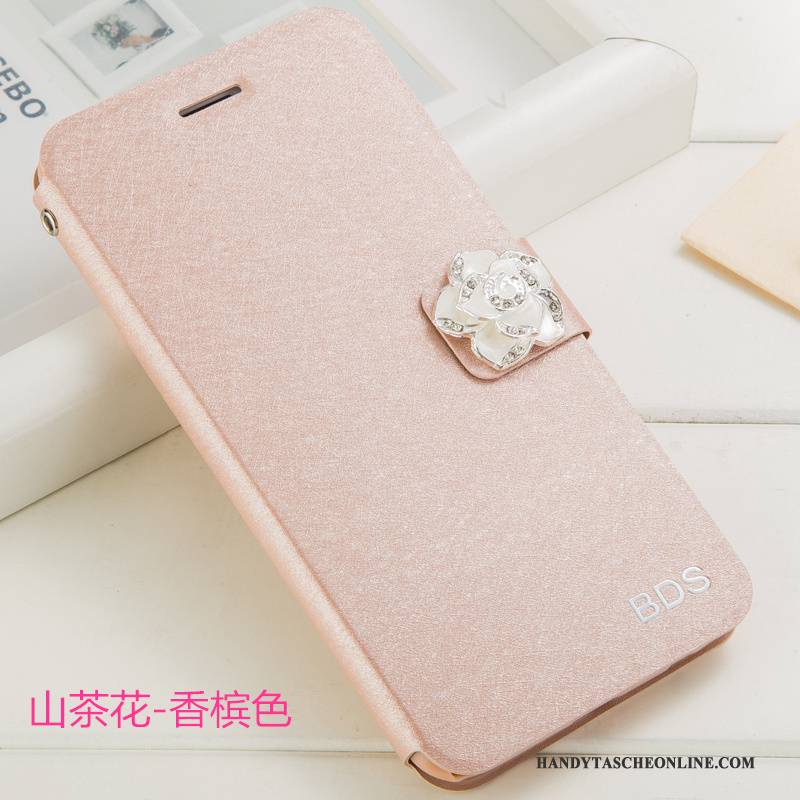 Hülle Samsung Galaxy J3 2017 Schutz Hängende Verzierungen Anti-sturz, Case Samsung Galaxy J3 2017 Lederhülle Rot Handyhüllen