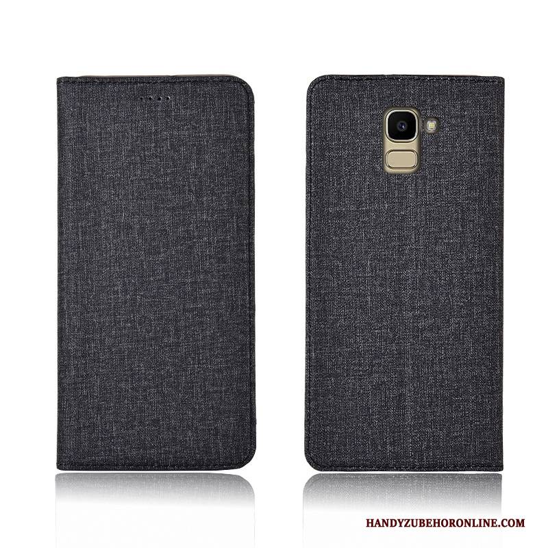 Hülle Samsung Galaxy J6 Schutz Anti-sturz Baumwolle Und Leinen, Case Samsung Galaxy J6 Silikon Handyhüllen Neu
