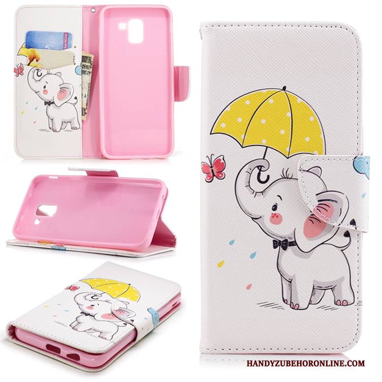 Hülle Samsung Galaxy J6 Schutz Anti-sturz Handyhüllen, Case Samsung Galaxy J6 Lederhülle Europa