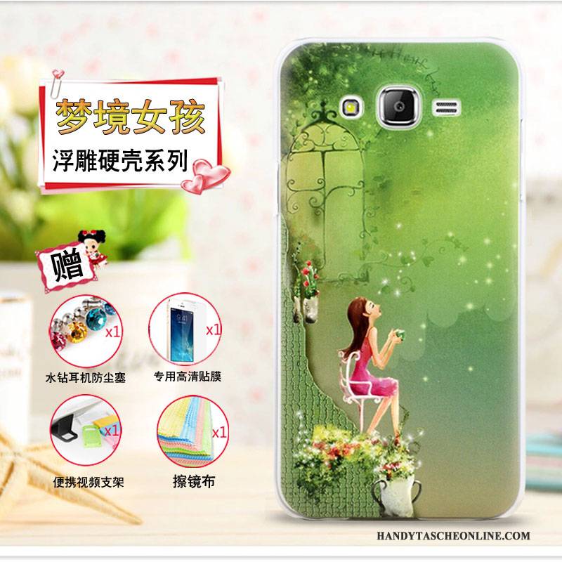 Hülle Samsung Galaxy J7 2015 Karikatur Lila Handyhüllen, Case Samsung Galaxy J7 2015 Schutz Dünne