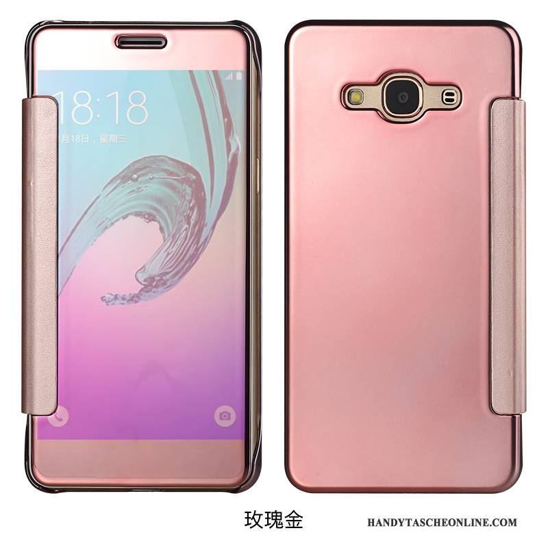 Hülle Samsung Galaxy J7 2015 Lederhülle Dünne Rosa, Case Samsung Galaxy J7 2015 Schutz Schlafsaal Handyhüllen