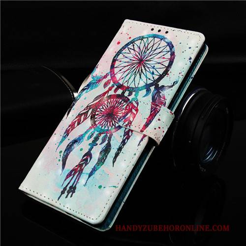 Hülle Samsung Galaxy M20 Lederhülle Persönlichkeit Handyhüllen, Case Samsung Galaxy M20 Folio Rosa Anti-sturz