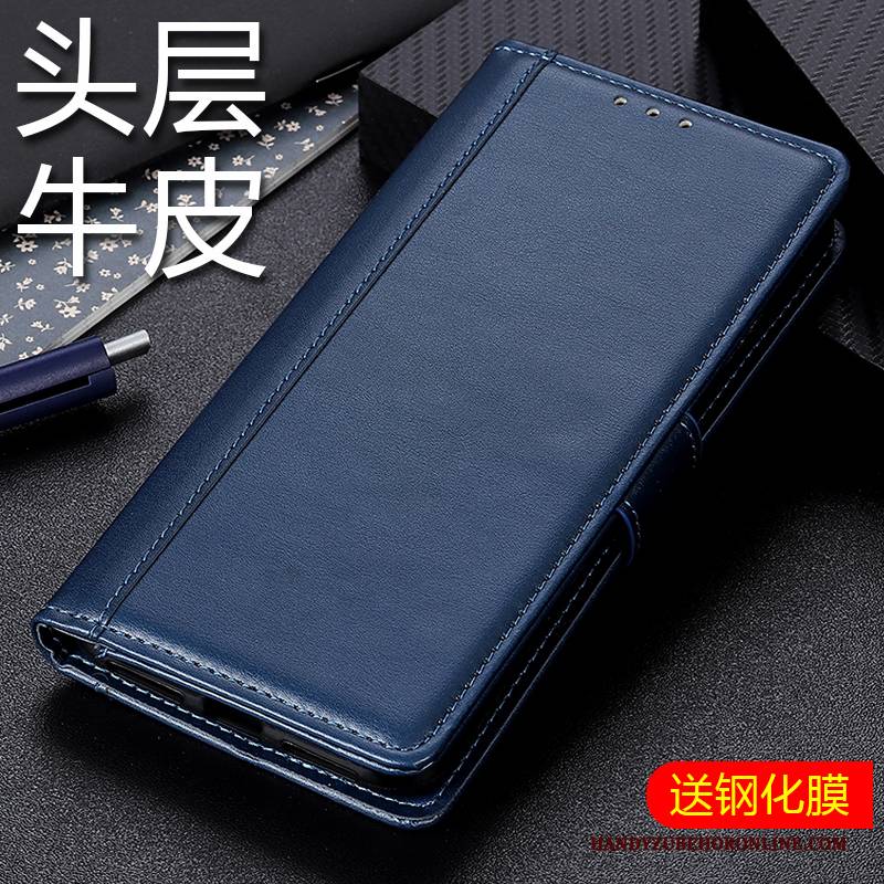 Hülle Samsung Galaxy M30s Geldbörse Membran Blau, Case Samsung Galaxy M30s Lederhülle Temperieren Edelsteine
