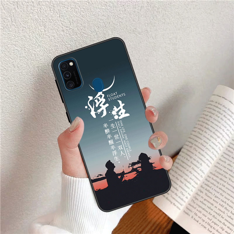Hülle Samsung Galaxy M30s Weiche Anti-sturz Handyhüllen, Case Samsung Galaxy M30s Taschen Liebhaber Nubuck