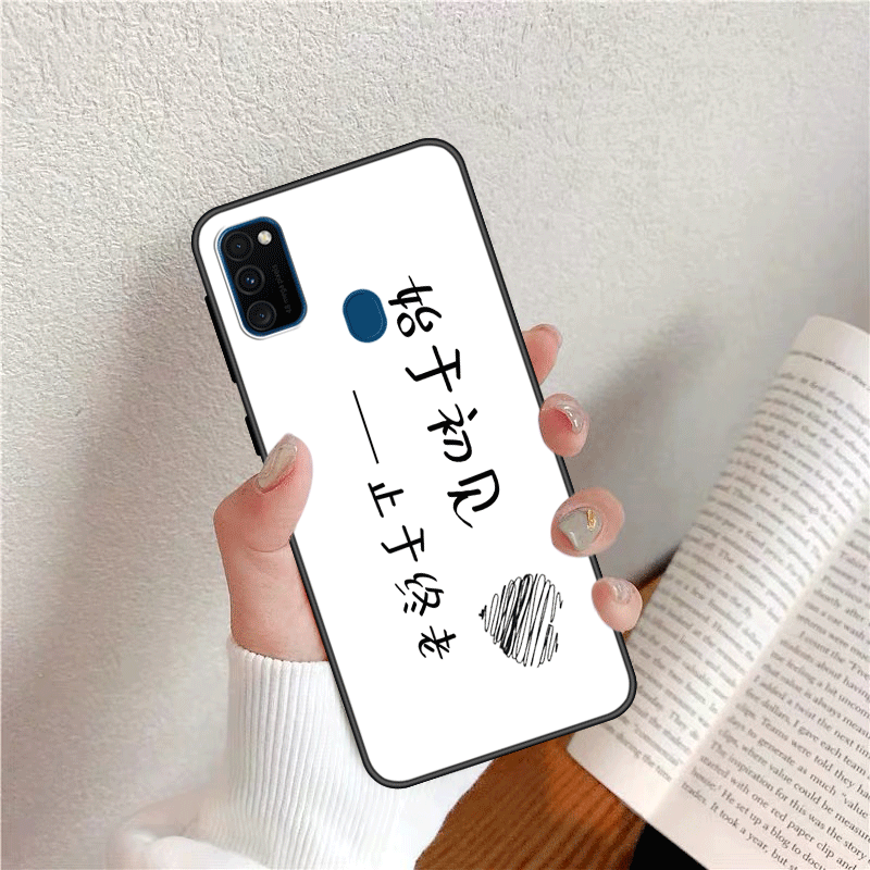 Hülle Samsung Galaxy M30s Weiche Anti-sturz Handyhüllen, Case Samsung Galaxy M30s Taschen Liebhaber Nubuck