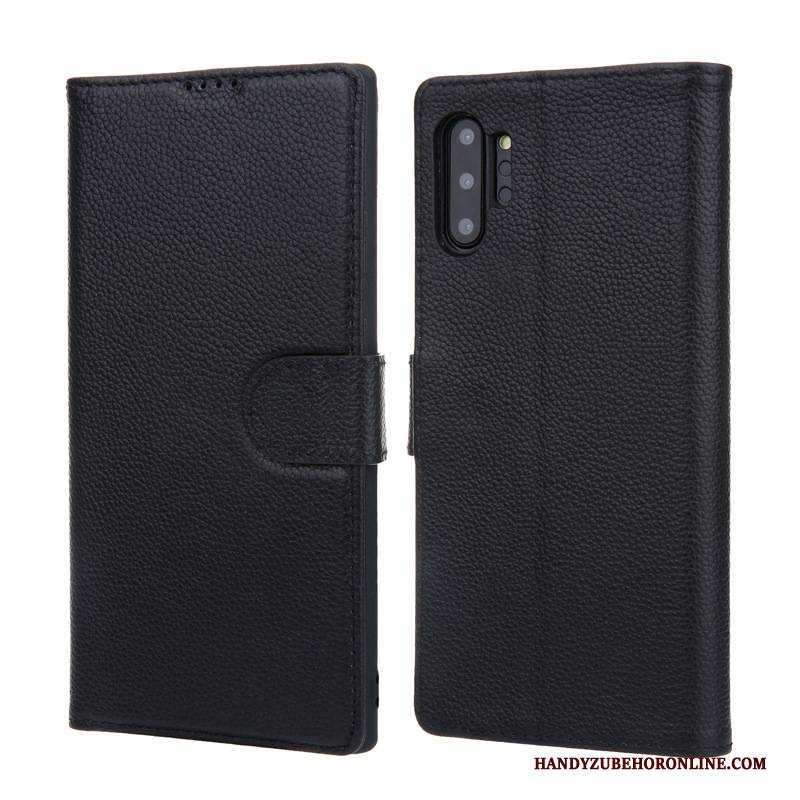 Hülle Samsung Galaxy Note 10+ Lederhülle Handyhüllen, Case Samsung Galaxy Note 10+ Folio