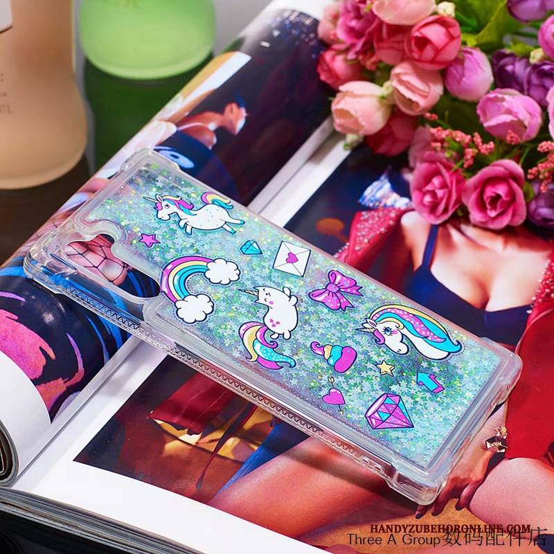 Hülle Samsung Galaxy Note 10 Taschen Anti-sturz Handyhüllen, Case Samsung Galaxy Note 10 Weiche Treibsand Weiß