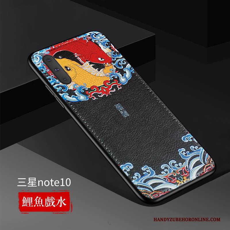 Hülle Samsung Galaxy Note 10 Taschen Anti-sturz Neu, Case Samsung Galaxy Note 10 Leder Nubuck Handyhüllen
