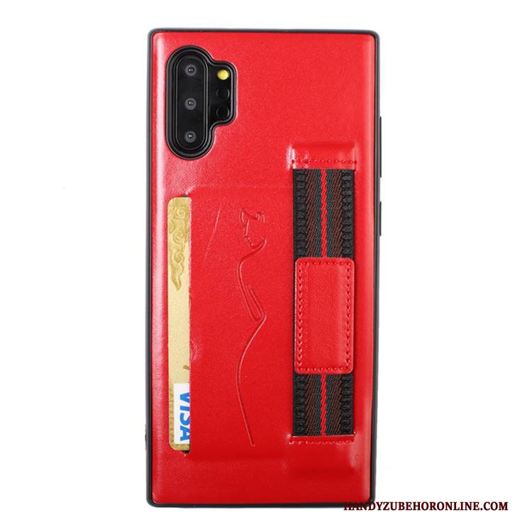 Hülle Samsung Galaxy Note 10+ Weiche Rot Karte, Case Samsung Galaxy Note 10+ Handyhüllen