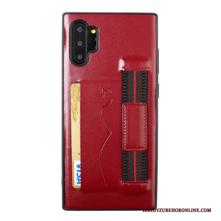 Hülle Samsung Galaxy Note 10+ Weiche Rot Karte, Case Samsung Galaxy Note 10+ Handyhüllen
