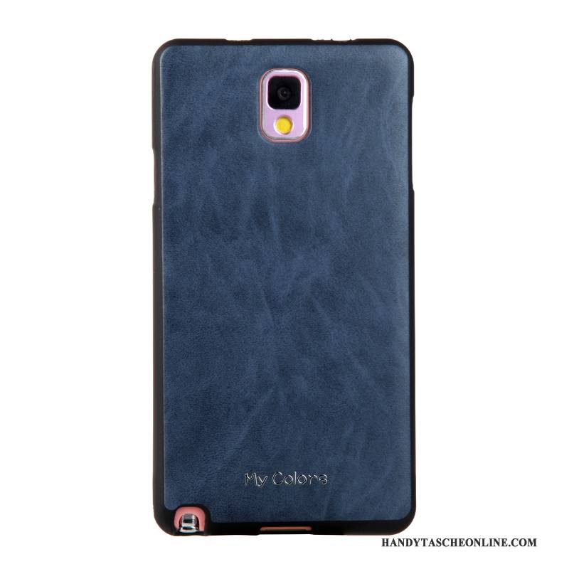 Hülle Samsung Galaxy Note 3 Lederhülle Business Khaki, Case Samsung Galaxy Note 3 Weiche Handyhüllen