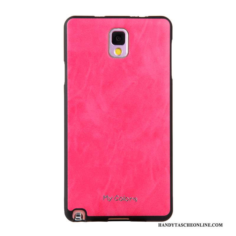Hülle Samsung Galaxy Note 3 Lederhülle Business Khaki, Case Samsung Galaxy Note 3 Weiche Handyhüllen