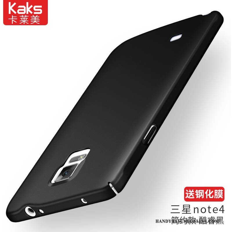 Hülle Samsung Galaxy Note 4 Silikon Handyhüllen Schwer, Case Samsung Galaxy Note 4 Taschen Nubuck Rosa