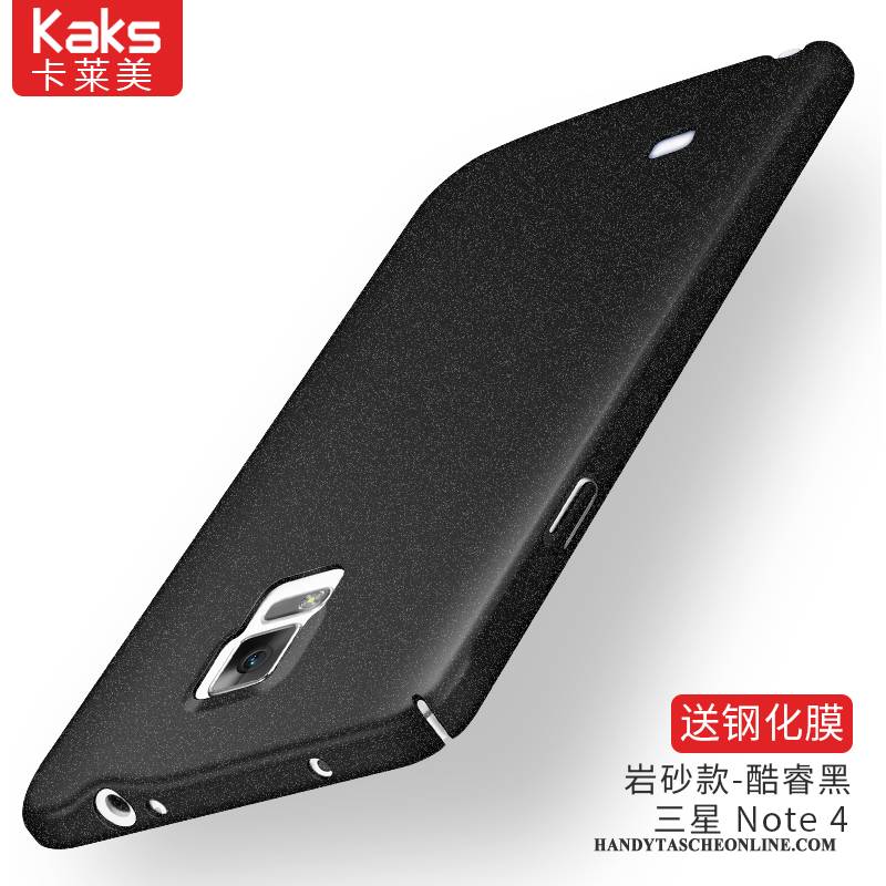 Hülle Samsung Galaxy Note 4 Silikon Handyhüllen Schwer, Case Samsung Galaxy Note 4 Taschen Nubuck Rosa