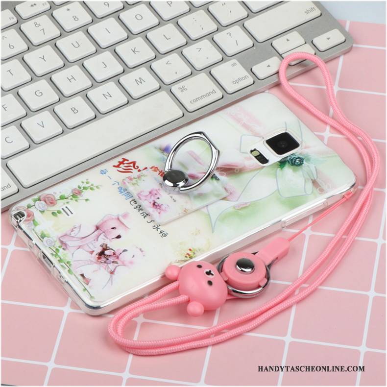 Hülle Samsung Galaxy Note 4 Taschen Handyhüllen Persönlichkeit, Case Samsung Galaxy Note 4 Schutz Lila Hängende Verzierungen