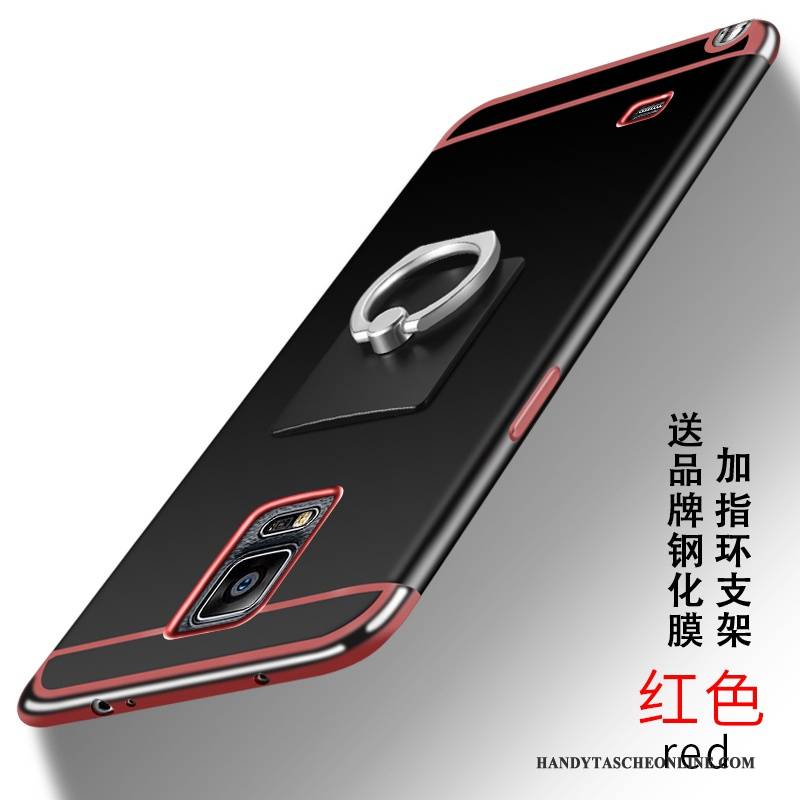Hülle Samsung Galaxy Note 4 Taschen Persönlichkeit Nubuck, Case Samsung Galaxy Note 4 Schutz Rosa Handyhüllen