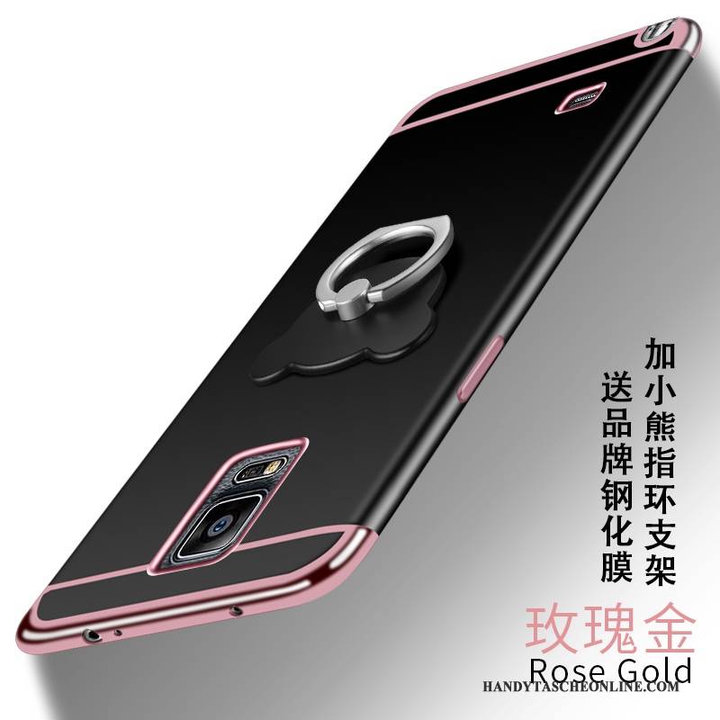 Hülle Samsung Galaxy Note 4 Taschen Persönlichkeit Nubuck, Case Samsung Galaxy Note 4 Schutz Rosa Handyhüllen