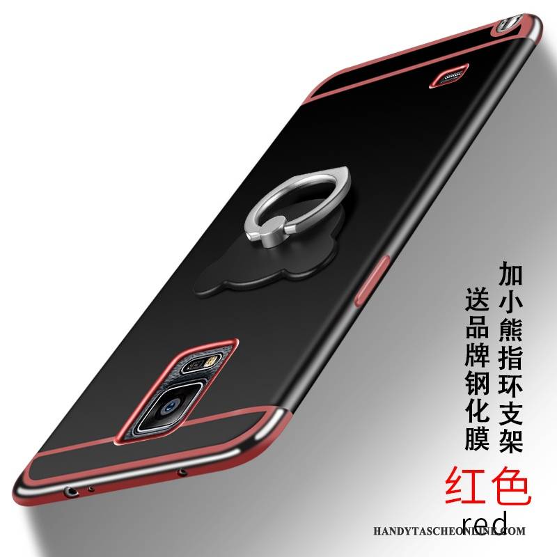 Hülle Samsung Galaxy Note 4 Taschen Persönlichkeit Nubuck, Case Samsung Galaxy Note 4 Schutz Rosa Handyhüllen