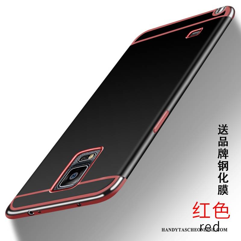 Hülle Samsung Galaxy Note 4 Taschen Persönlichkeit Nubuck, Case Samsung Galaxy Note 4 Schutz Rosa Handyhüllen
