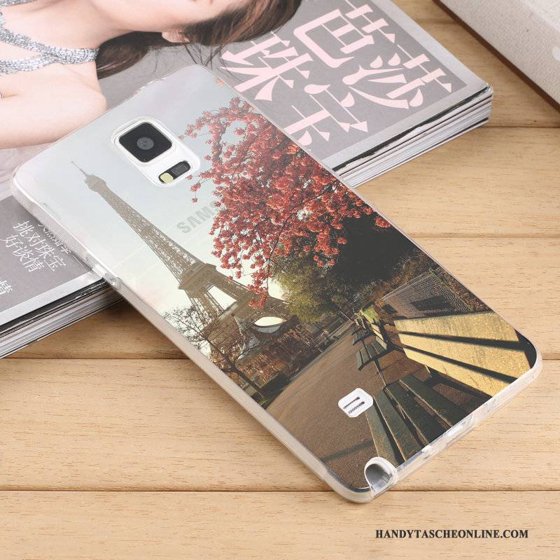 Hülle Samsung Galaxy Note 4 Taschen Transparent Trend, Case Samsung Galaxy Note 4 Weiche Persönlichkeit Handyhüllen